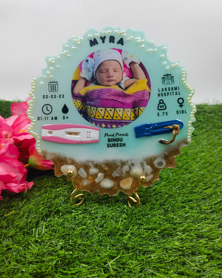"Baby Keepsake Resin Art – Preserve Your Little One’s Precious Memories Forever"