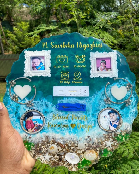 "Baby Keepsake Resin Art – Preserve Your Little One’s Precious Memories Forever"