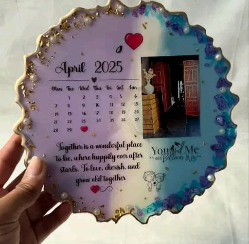 "Customized Resin Modern Photo Frames – Elegant Memories in 6/8/10 Inch Sizes"